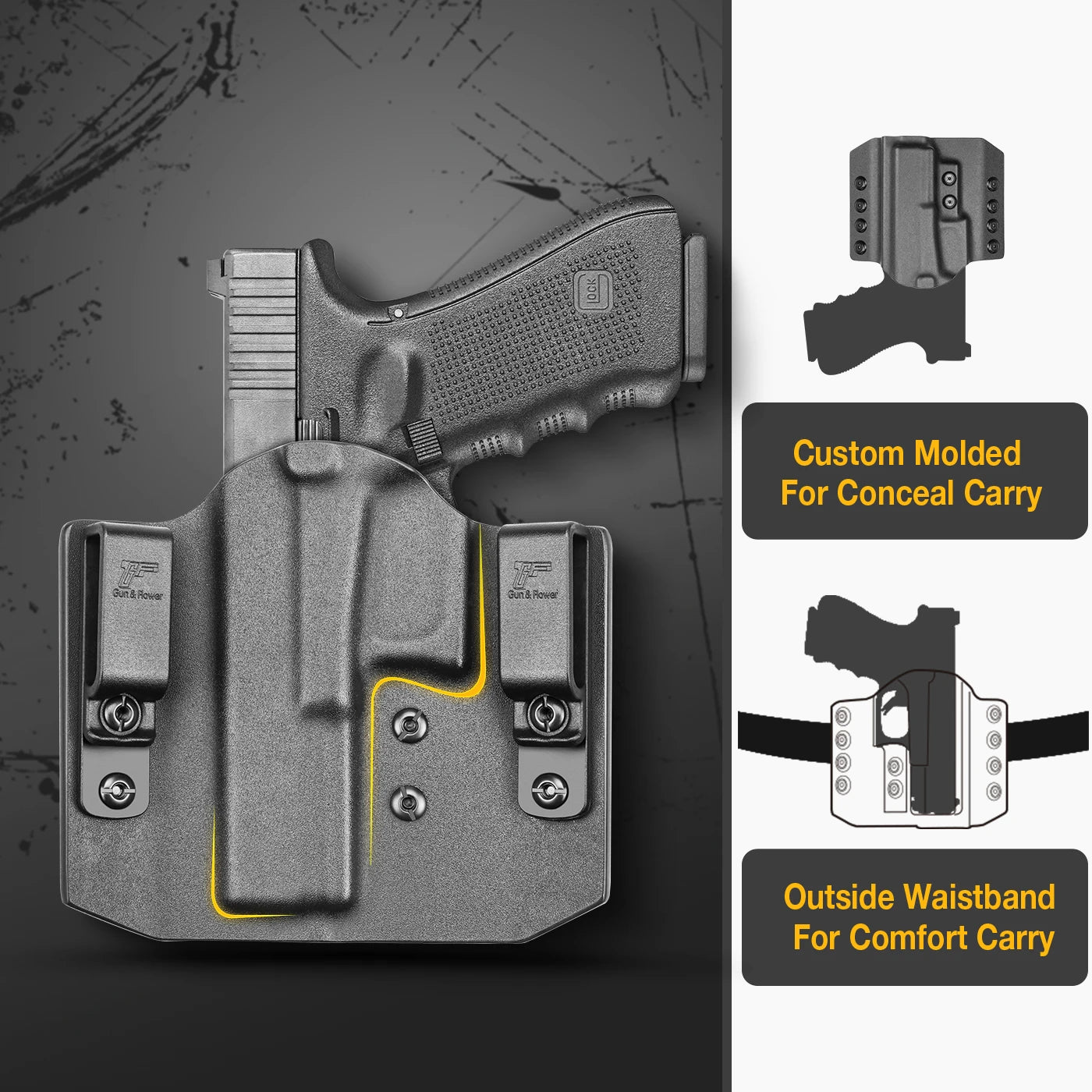 Gunflower OWB Kydex Holster – Right-Handed Fit (Select Model)