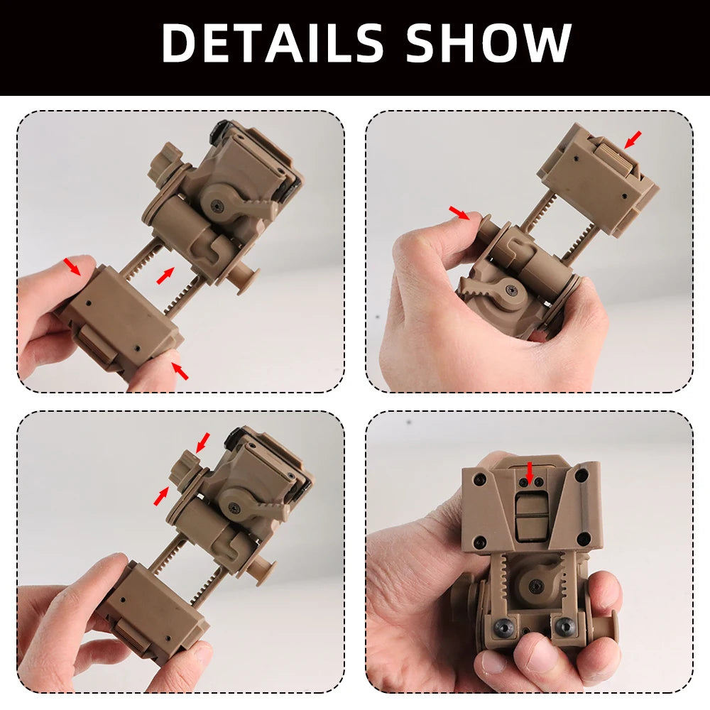 L4G24 NVG Helmet Mount — Fits PVS15/18, GPNVG18