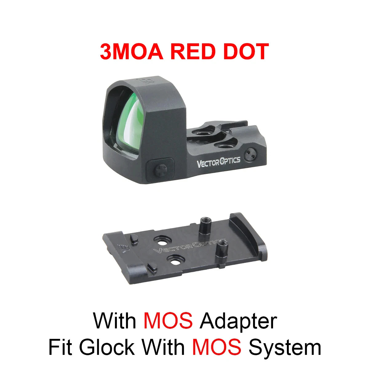 Vector Frenzy-S Red Dot — 3MOA Full Metal Pistol/Rifle Sight
