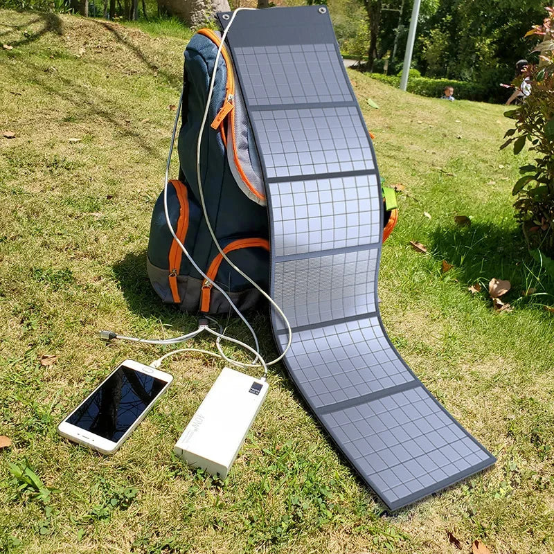 1000W Portable Folding Solar Panel — USB/DC Charger for Outdoor/Home Power