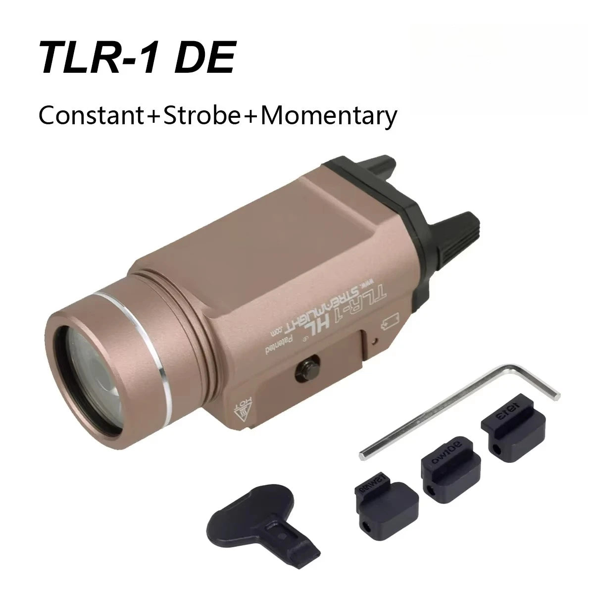 TLR8/TLR7/TLR4/TLR1 Tactical LED Flashlight — 1000 Lumen Strobe (20mm Rail)