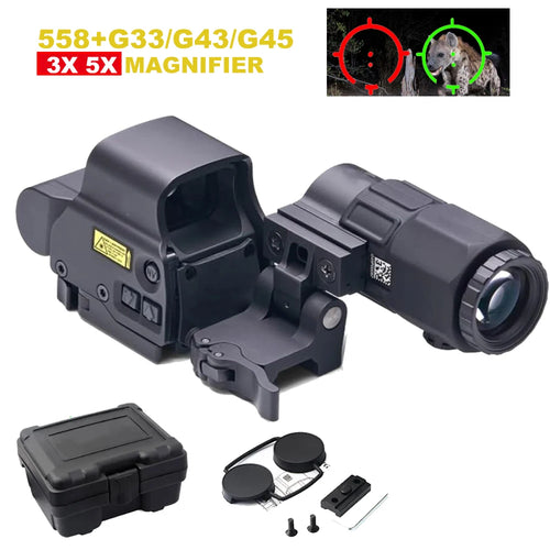 558+G43 Holographic Sight — Red Dot, 20mm Rail, QD Mount