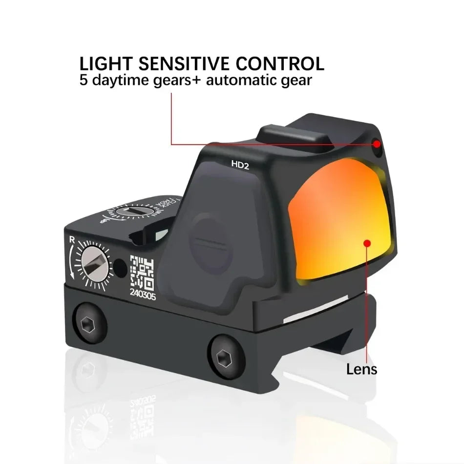 Tactical RM Red Dot Sight — 20mm Rail (Glock/AR15/M4)