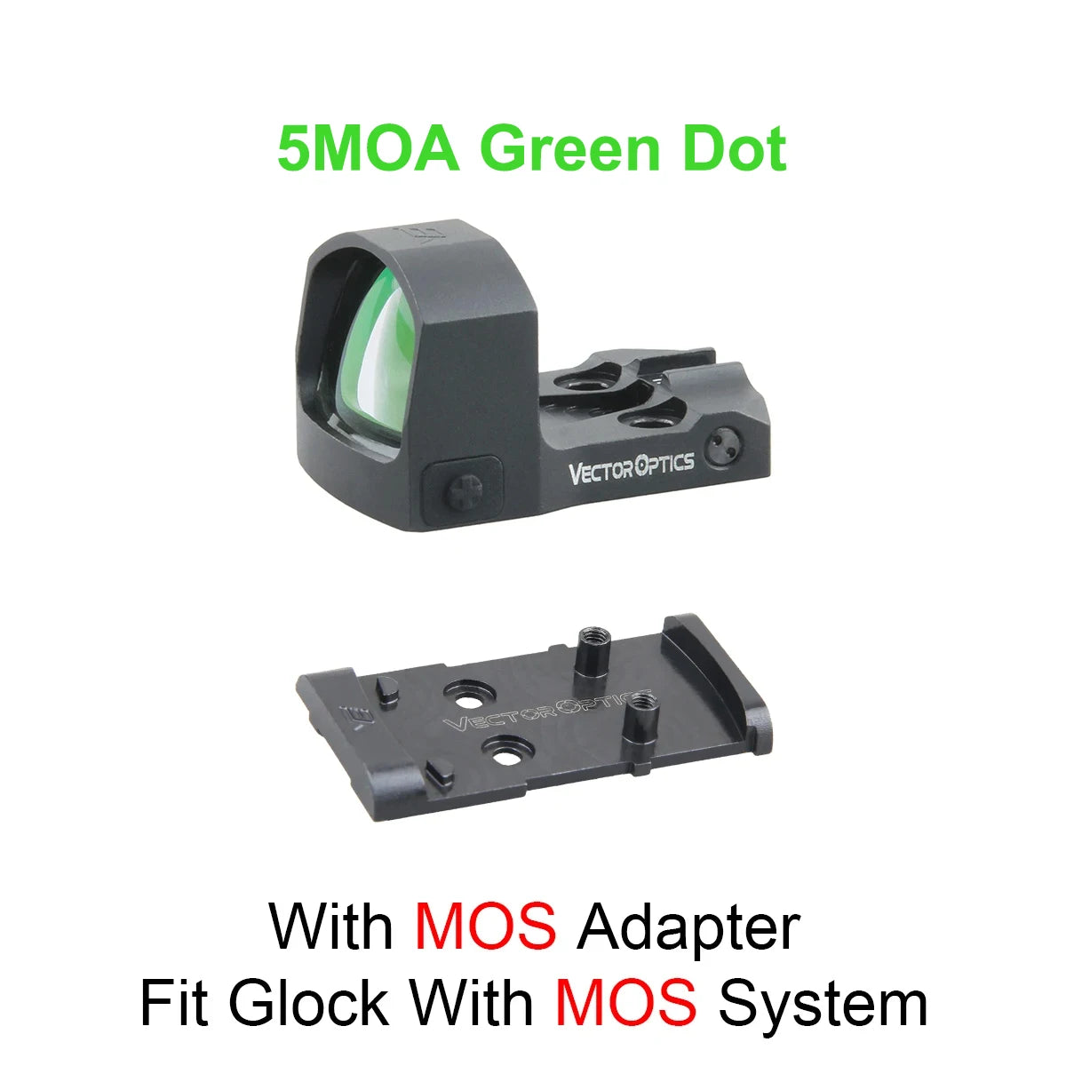 Vector Frenzy-S Red Dot — 3MOA Full Metal Pistol/Rifle Sight