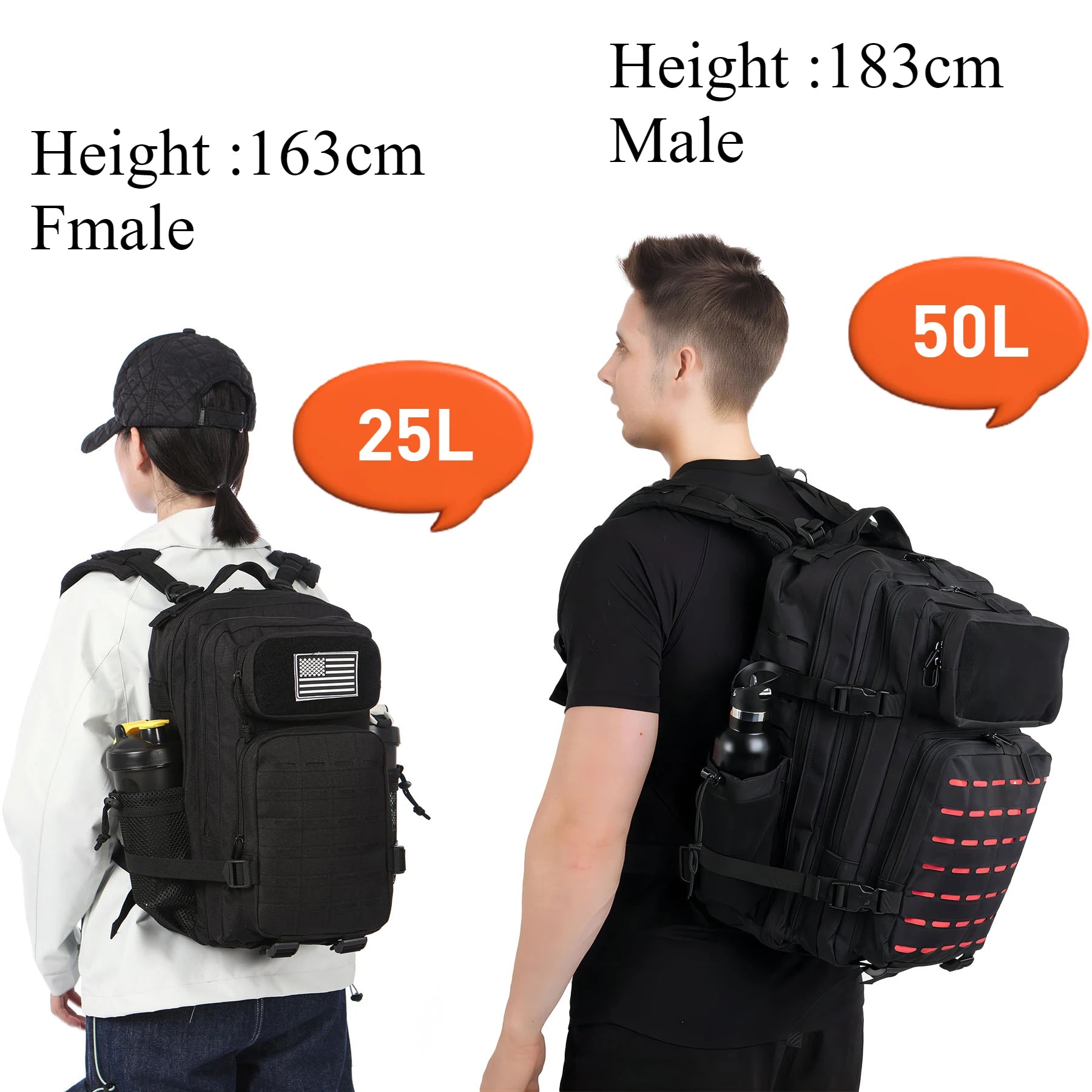 25L / 50L Recon Backpack - MOLLE