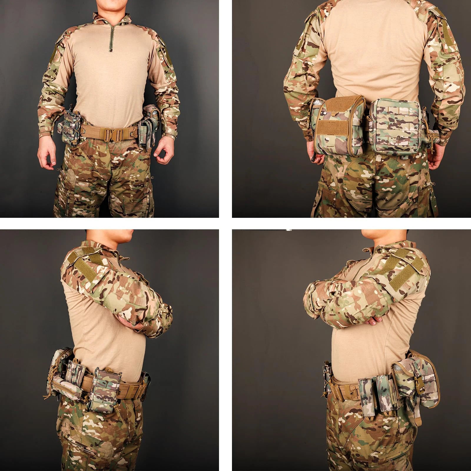 Tactical Battle Belt — 8-in-1 Set with Accessories (Quick Release)