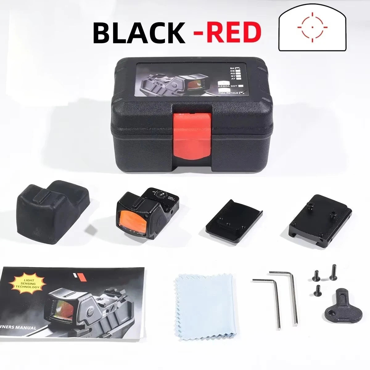 Tactical RM Red Dot Sight — 20mm Rail (Glock/AR15/M4)