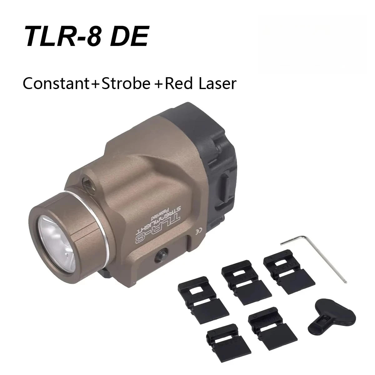TLR8/TLR7/TLR4/TLR1 Tactical LED Flashlight — 1000 Lumen Strobe (20mm Rail)