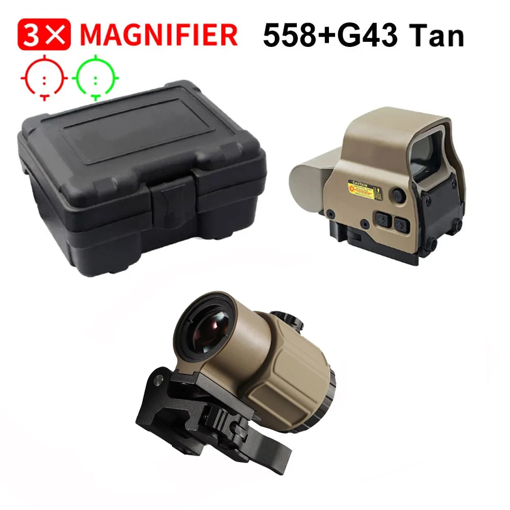 558+G43 Holographic Sight — Red Dot, 20mm Rail, QD Mount