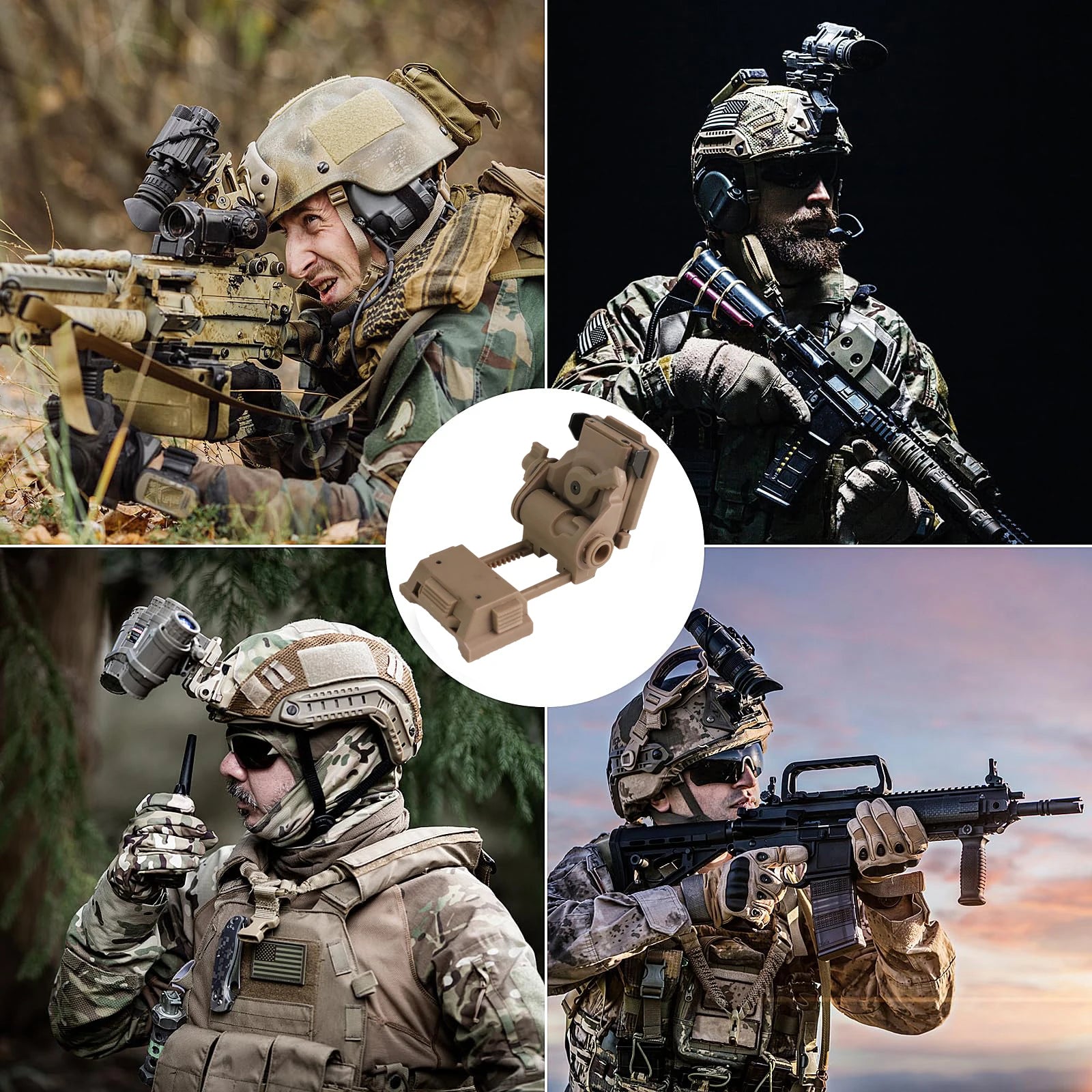 L4G24 NVG Helmet Mount — Fits PVS15/18, GPNVG18