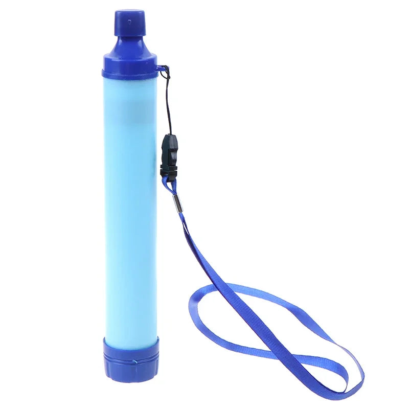 Portable Water Filter Straw — Survival/Camping Purifier