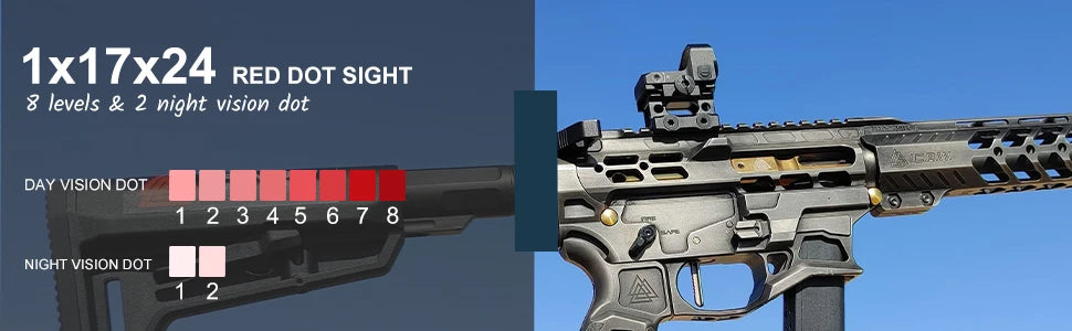 Vector Frenzy-S Red Dot — 3MOA Full Metal Pistol/Rifle Sight