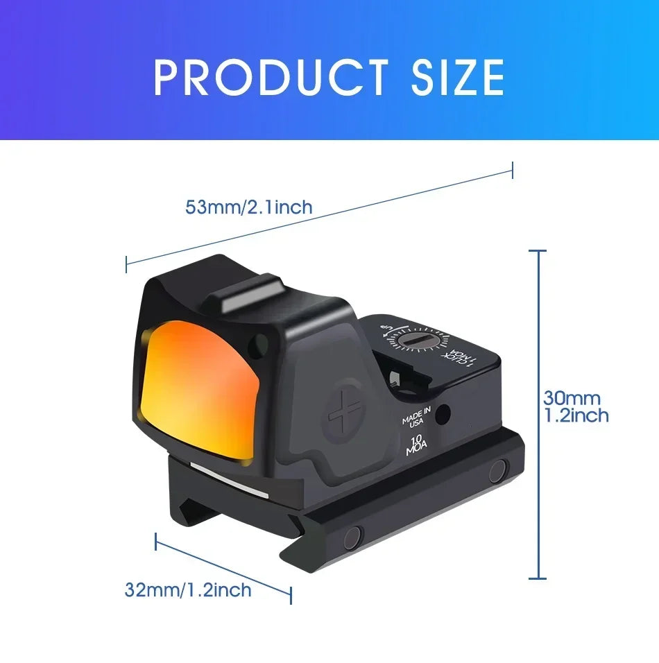 Tactical RM Red Dot Sight — 20mm Rail (Glock/AR15/M4)