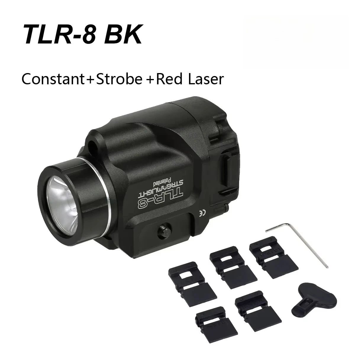 TLR8/TLR7/TLR4/TLR1 Tactical LED Flashlight — 1000 Lumen Strobe (20mm Rail)