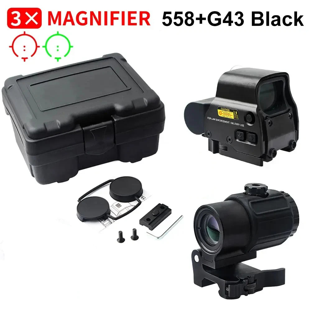558+G43 Holographic Sight — Red Dot, 20mm Rail, QD Mount