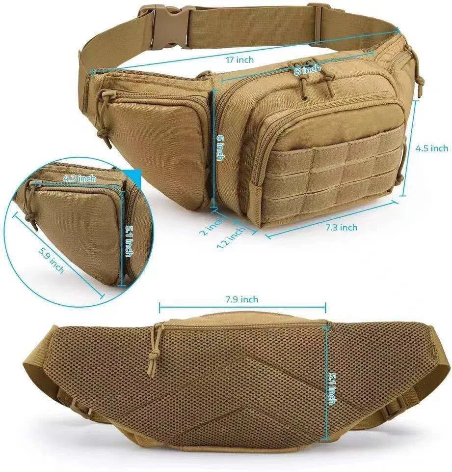 Stealth Carry Waist Pack – Concealed Chest, Sling & Hip Bag