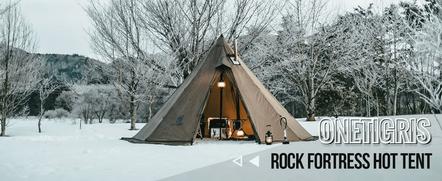 Rock Fortress Hot Tent with Stove Jack, 4-6 Person