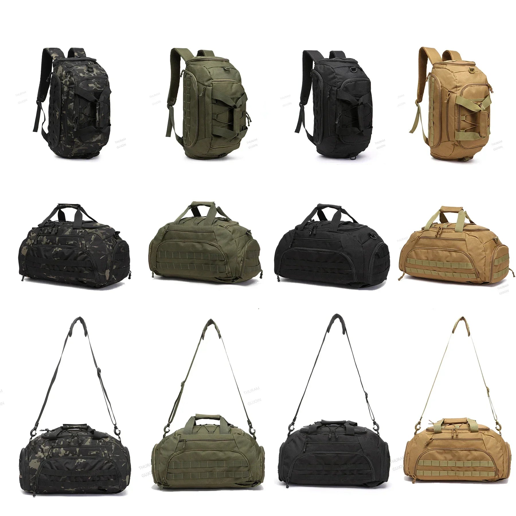 3-in-1 Bug-Out Duffel 35L – Convertible Backpack & Sling Bag