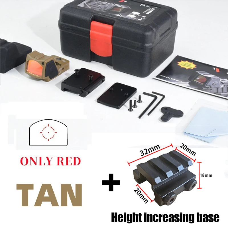 Tactical RM Red Dot Sight — 20mm Rail (Glock/AR15/M4)