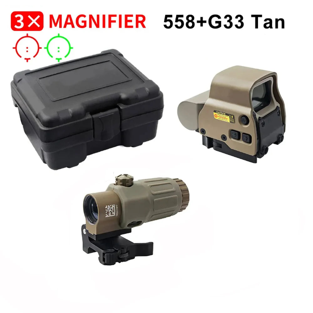 558+G43 Holographic Sight — Red Dot, 20mm Rail, QD Mount