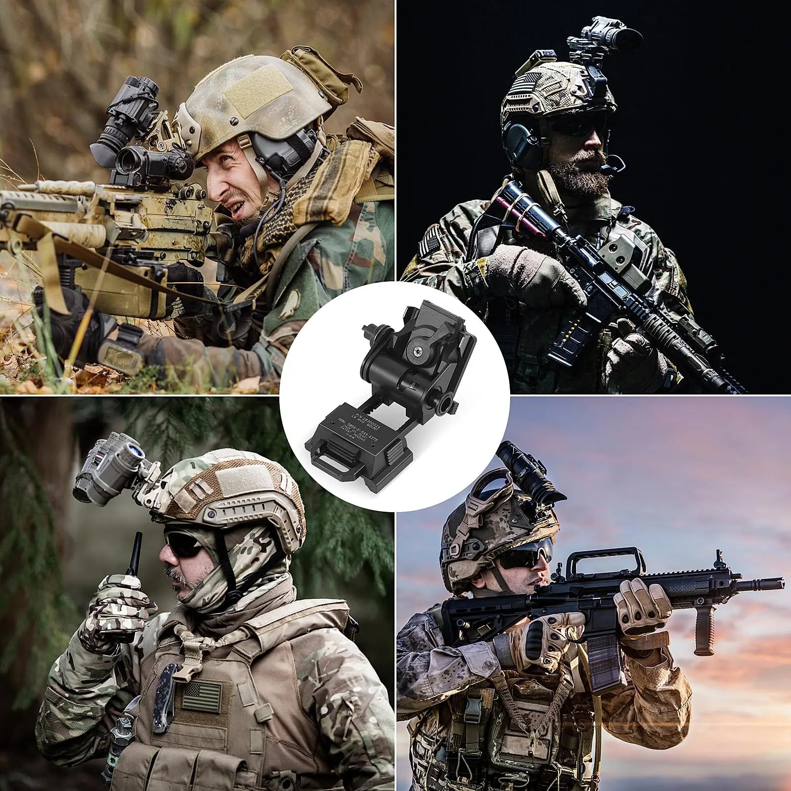 L4G24 NVG Helmet Mount — Fits PVS15/18, GPNVG18