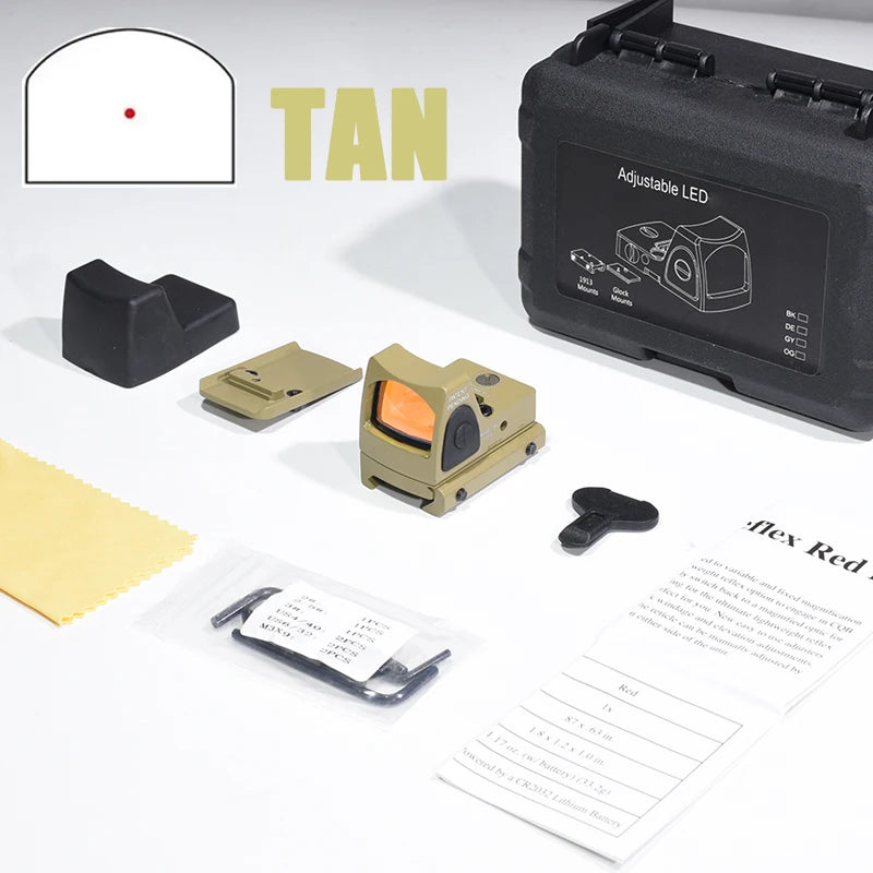 Tactical RM Red Dot Sight — 20mm Rail (Glock/AR15/M4)
