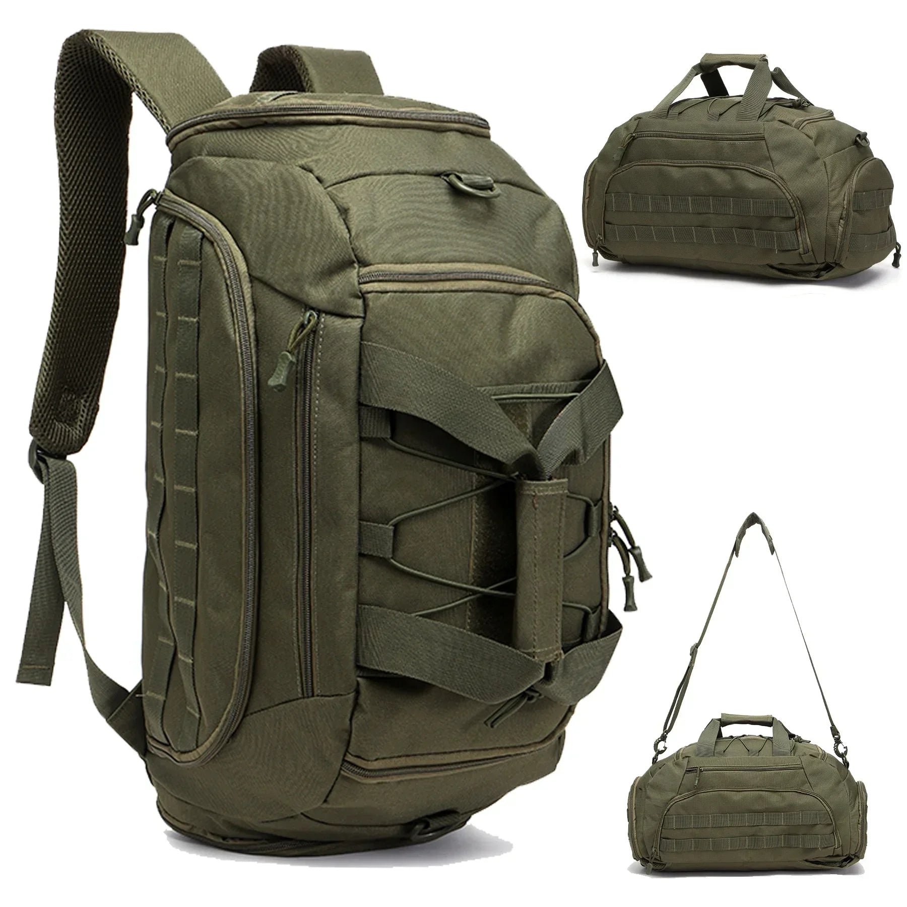 3-in-1 Bug-Out Duffel 35L – Convertible Backpack & Sling Bag