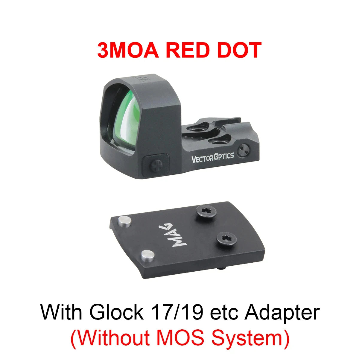 Vector Frenzy-S Red Dot — 3MOA Full Metal Pistol/Rifle Sight