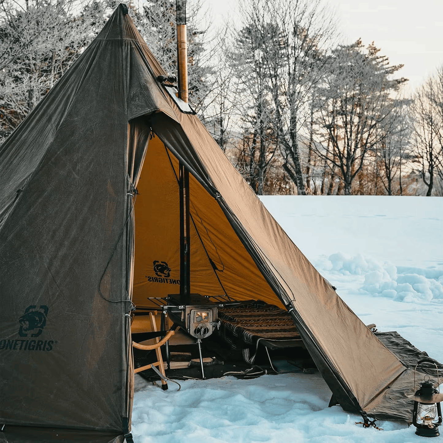 Rock Fortress Hot Tent with Stove Jack, 4-6 Person