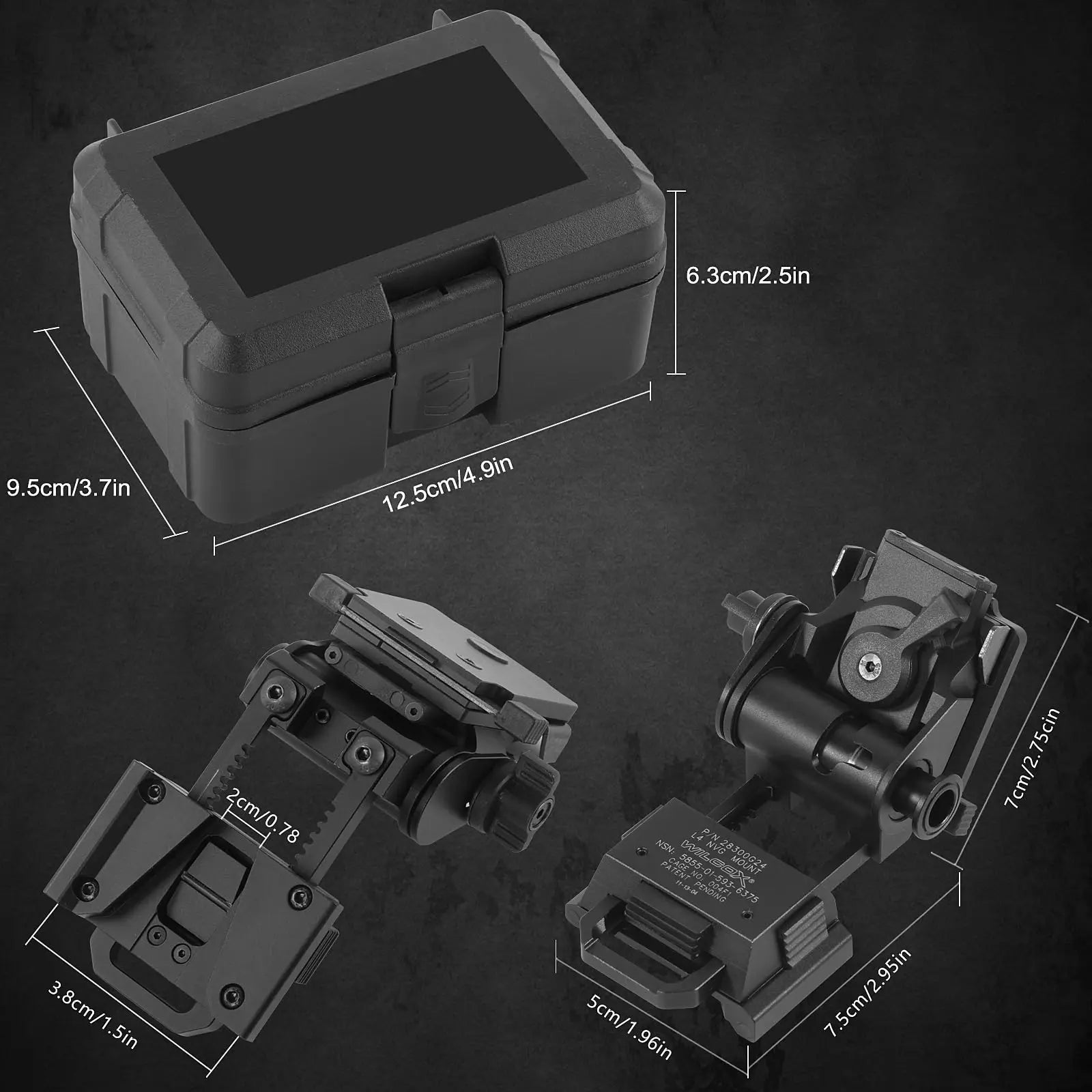 L4G24 NVG Helmet Mount — Fits PVS15/18, GPNVG18