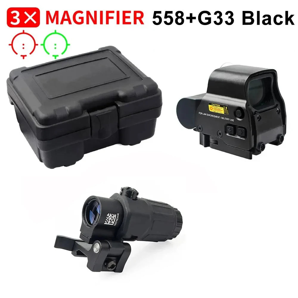 558+G43 Holographic Sight — Red Dot, 20mm Rail, QD Mount
