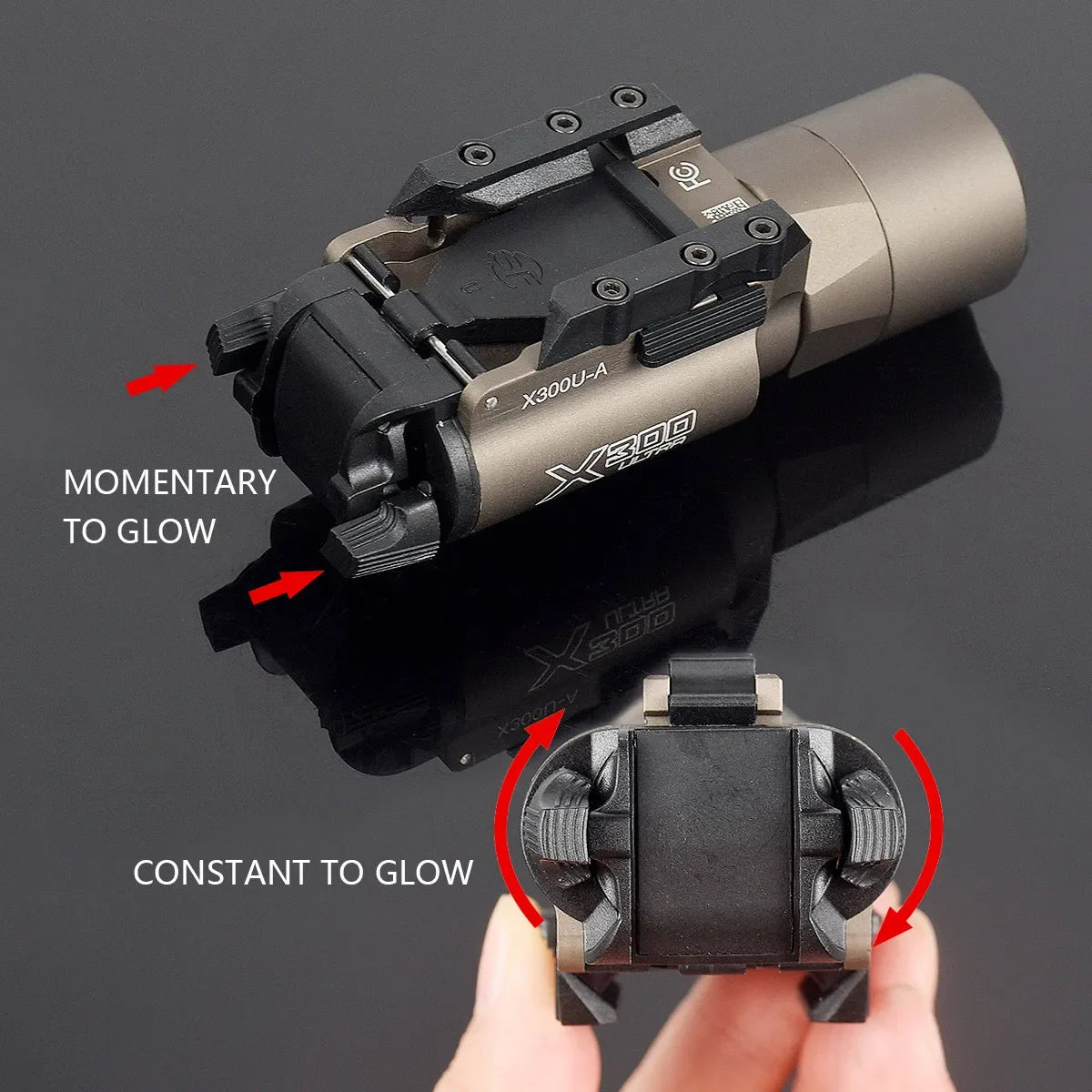 Surefire X300 Series Tactical Flashlight — Pistol/Rifle Strobe Light