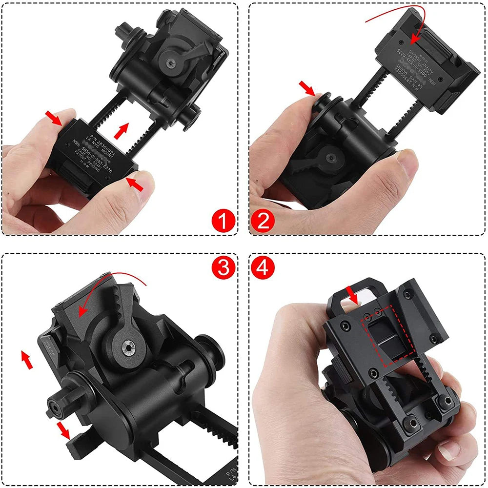L4G24 NVG Helmet Mount — Fits PVS15/18, GPNVG18